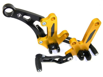 DBK Special Parts (Ducabike) Adjustable Rearsets for the Ducati Diavel