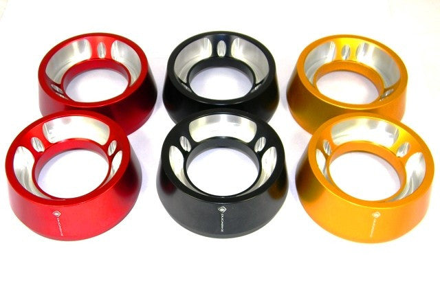 DBK Special Parts (Ducabike) Billet Exhaust End Caps for the Ducati Diavel