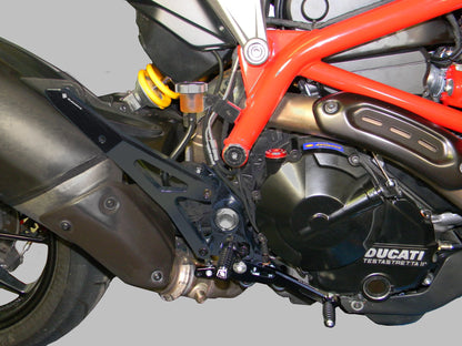 DBK Special Parts (Ducabike) Adjustable Rearsets for the Ducati Hypermotard 821/939