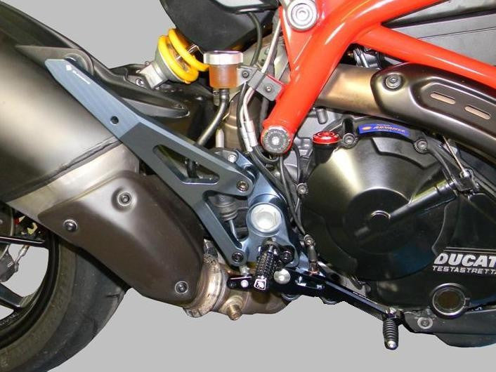 DBK Special Parts (Ducabike) Adjustable Rearsets for the Ducati Hypermotard 821/939