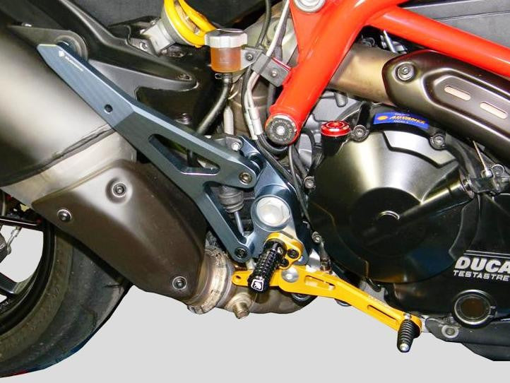 DBK Special Parts (Ducabike) Adjustable Rearsets for the Ducati Hypermotard 821/939