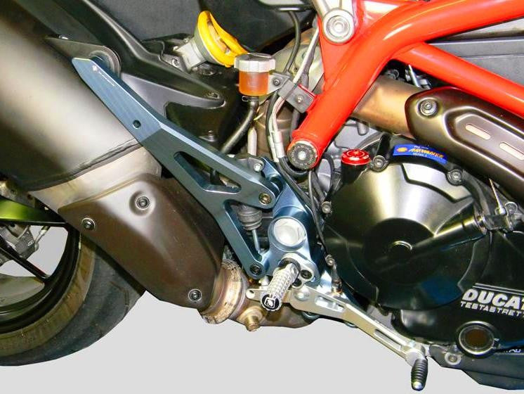 DBK Special Parts (Ducabike) Adjustable Rearsets for the Ducati Hypermotard 821/939