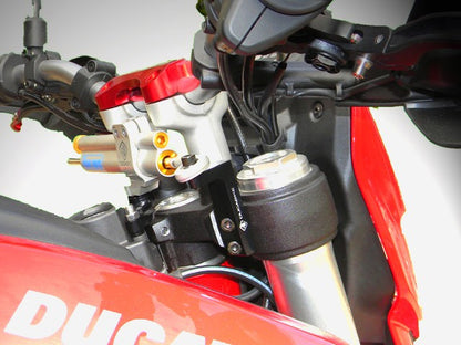 DBK Special Parts (Ducabike) Steering Damper Mount for the Ducati Hypermotard / Hyperstrada 821 / 939 / SP