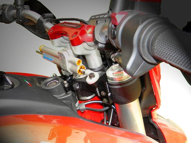 DBK Special Parts (Ducabike) Steering Damper Mount for the Ducati Hypermotard / Hyperstrada 821 / 939 / SP