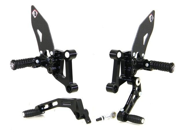 DBK Special Parts (Ducabike) SP Adjustable Rearsets for the Ducati 848/1098/1198