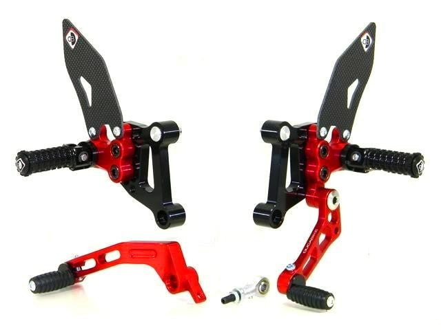 DBK Special Parts (Ducabike) SP Adjustable Rearsets for the Ducati 848/1098/1198