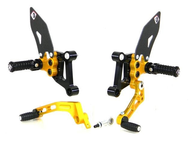 DBK Special Parts (Ducabike) SP Adjustable Rearsets for the Ducati 848/1098/1198