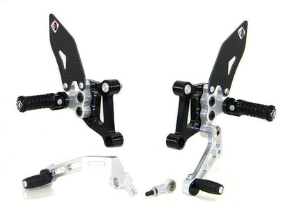 DBK Special Parts (Ducabike) SP Adjustable Rearsets for the Ducati 848/1098/1198