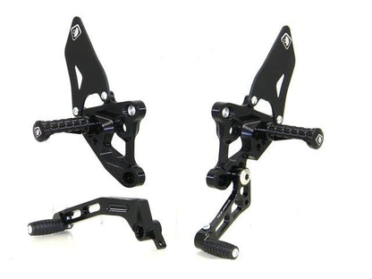 DBK Special Parts (Ducabike) SBK Adjustable Rearsets for the Ducati 848/1098/1198