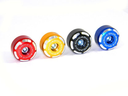 DBK Special Parts (Ducabike) Contrast Cut Weighted Bar Ends - Short - Closeout