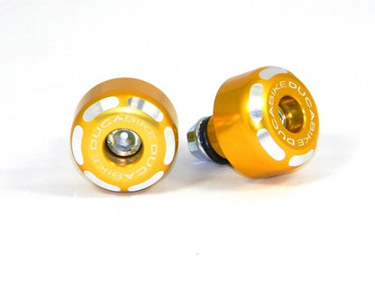 DBK Special Parts (Ducabike) Contrast Cut Weighted Bar Ends - Short - Closeout