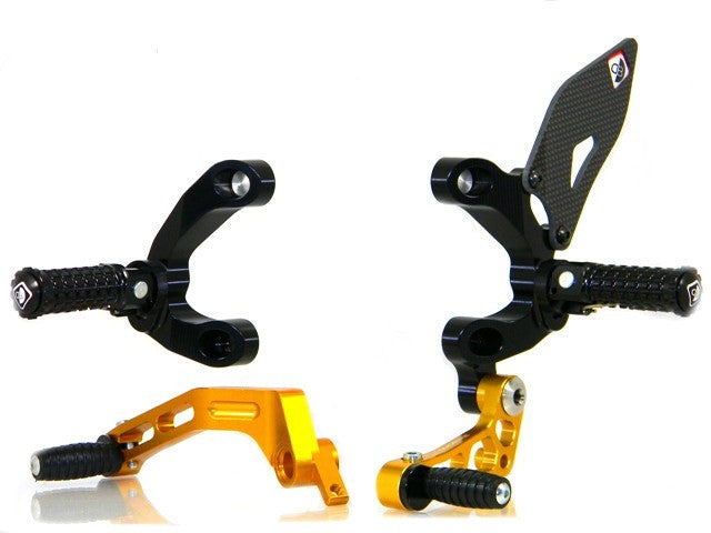 DBK Special Parts (Ducabike) Adjustable Rearsets for the Ducati Streetfighter 898/1098