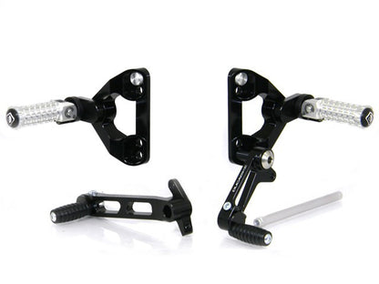 DBK Special Parts (Ducabike) SBK Adjustable Rearsets for the Ducati 748/916/996/998