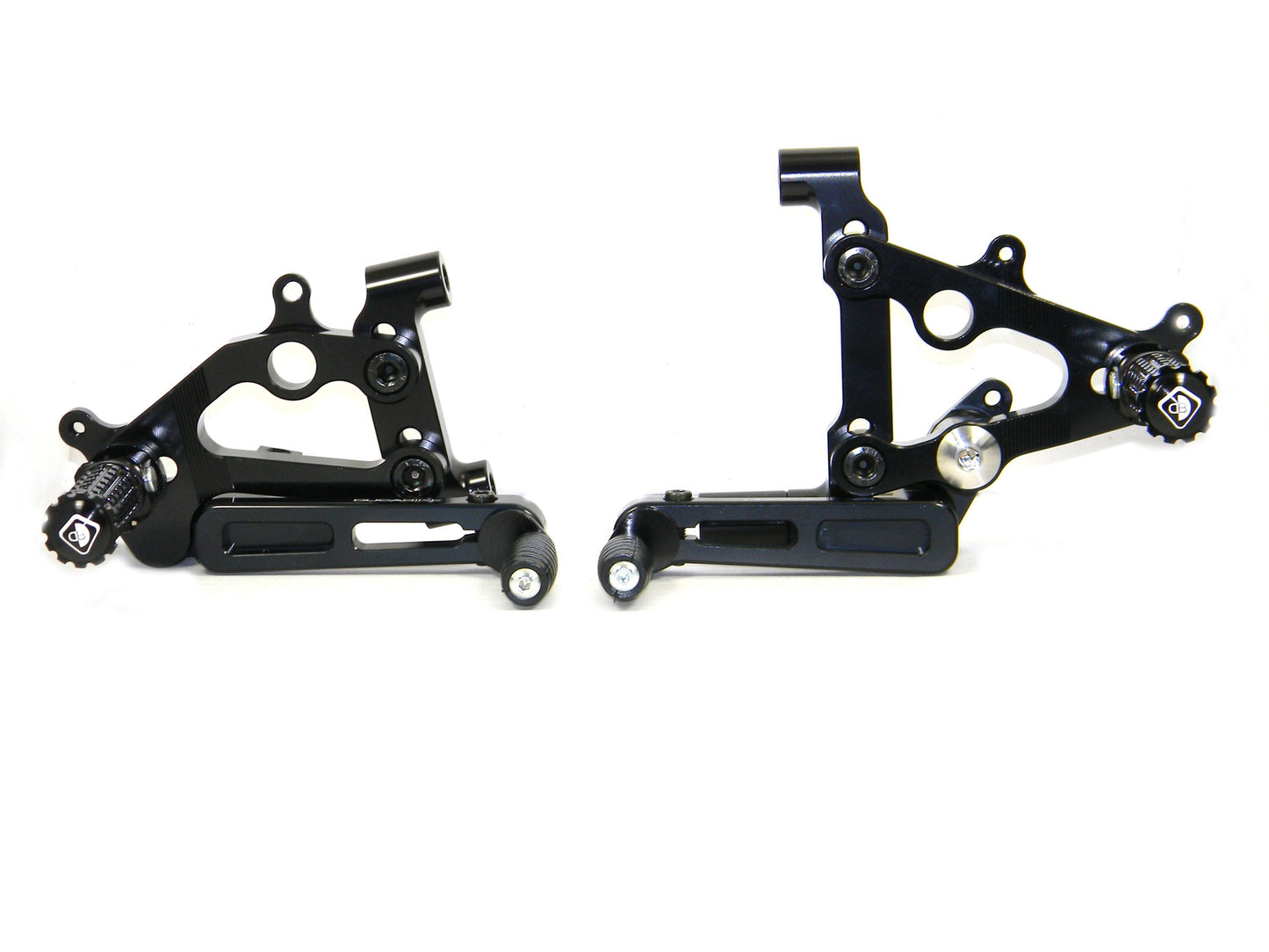 DBK Special Parts (Ducabike) Type 2 Adjustable Rearsets for the Ducati Panigale 1299  Panigale 1199  Superleggera  Panigale  959  and Panigale 899