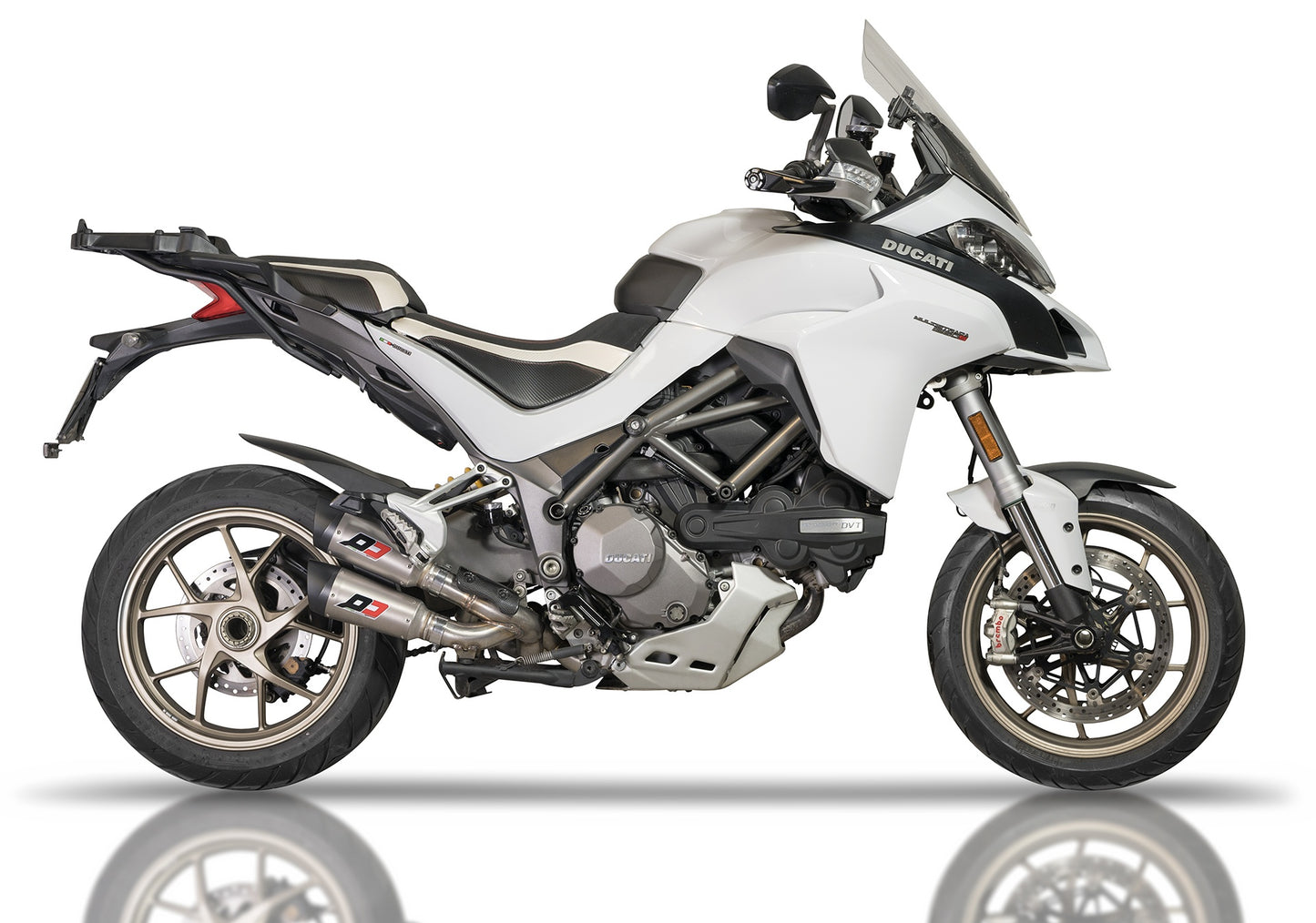 QD Exhaust Dual GunSHot 3/4 Full System - DUCATI MULTISTRADA 1200 (15-17) and MULTISTRADA 1260 (2018+)