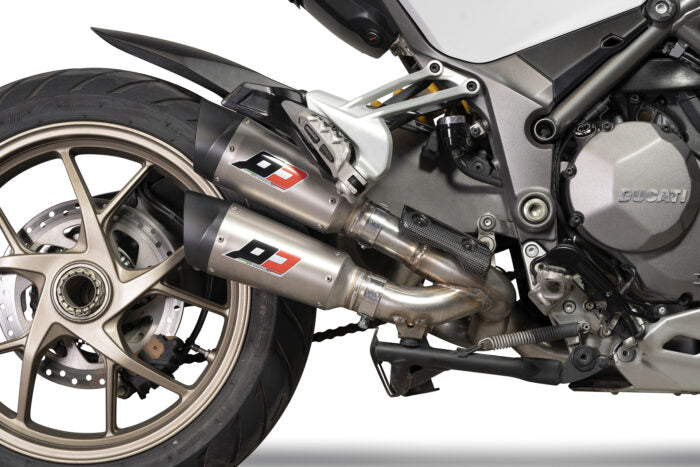 QD Exhaust Dual GunSHot 3/4 Full System - DUCATI MULTISTRADA 1200 (15-17) and MULTISTRADA 1260 (2018+)