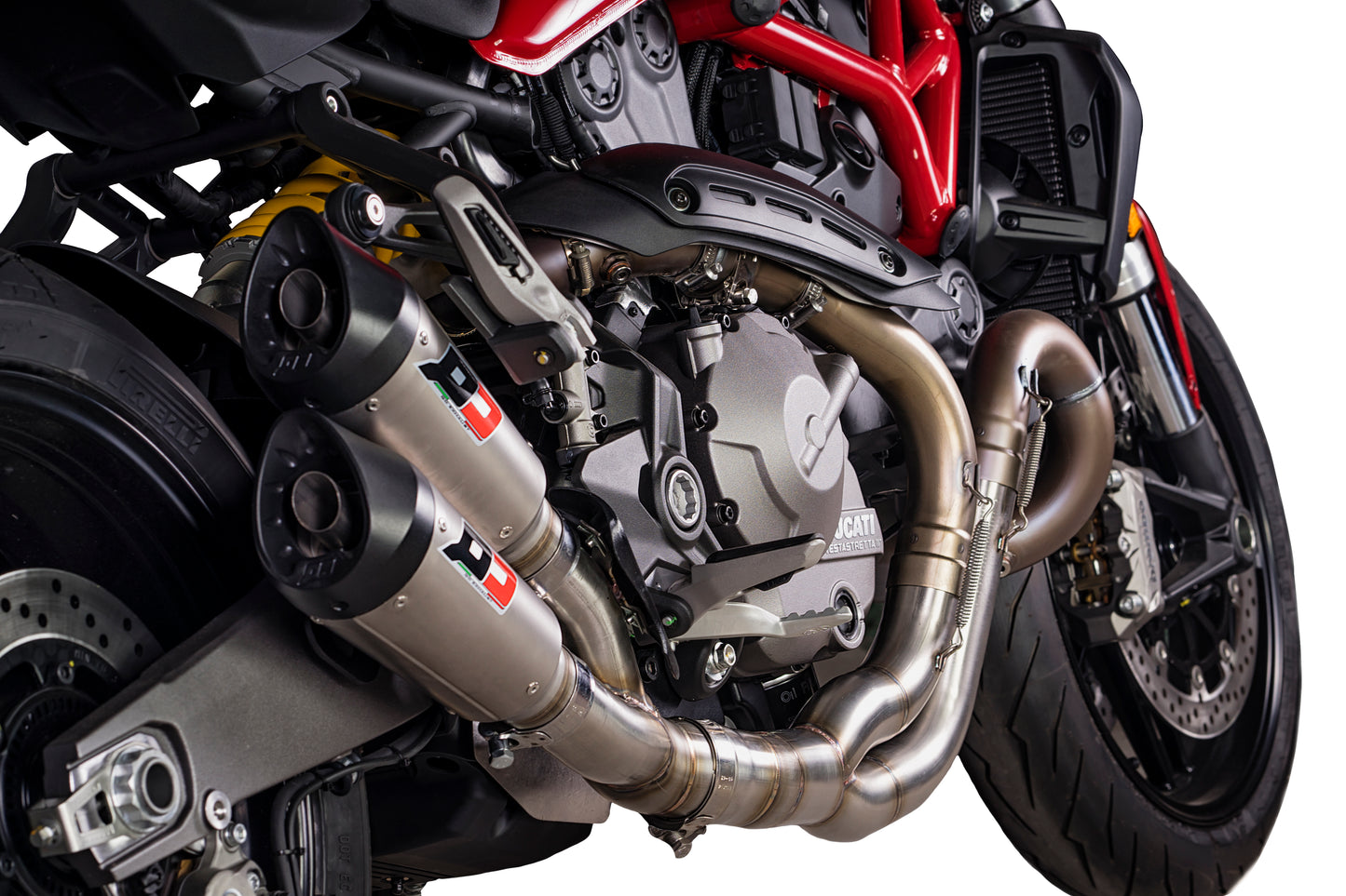 QD Exhaust Gunshot Slip-on system for the 2017+ Monster 1200 and 2018+ Monster 821