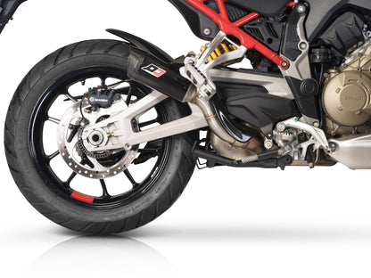QD Exhaust GunSHot Carbon & DARK MATTER Slip-ons for the DUCATI MULTISTRADA V4