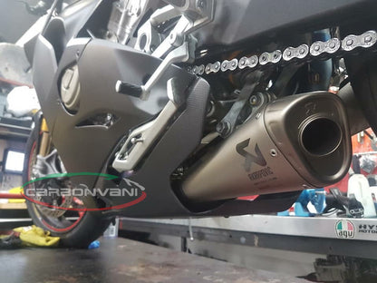 Carbonvani - Ducati Panigale V4 / S / R / Speciale Carbon Fiber Belly Pan For Akrapovic Exhaust