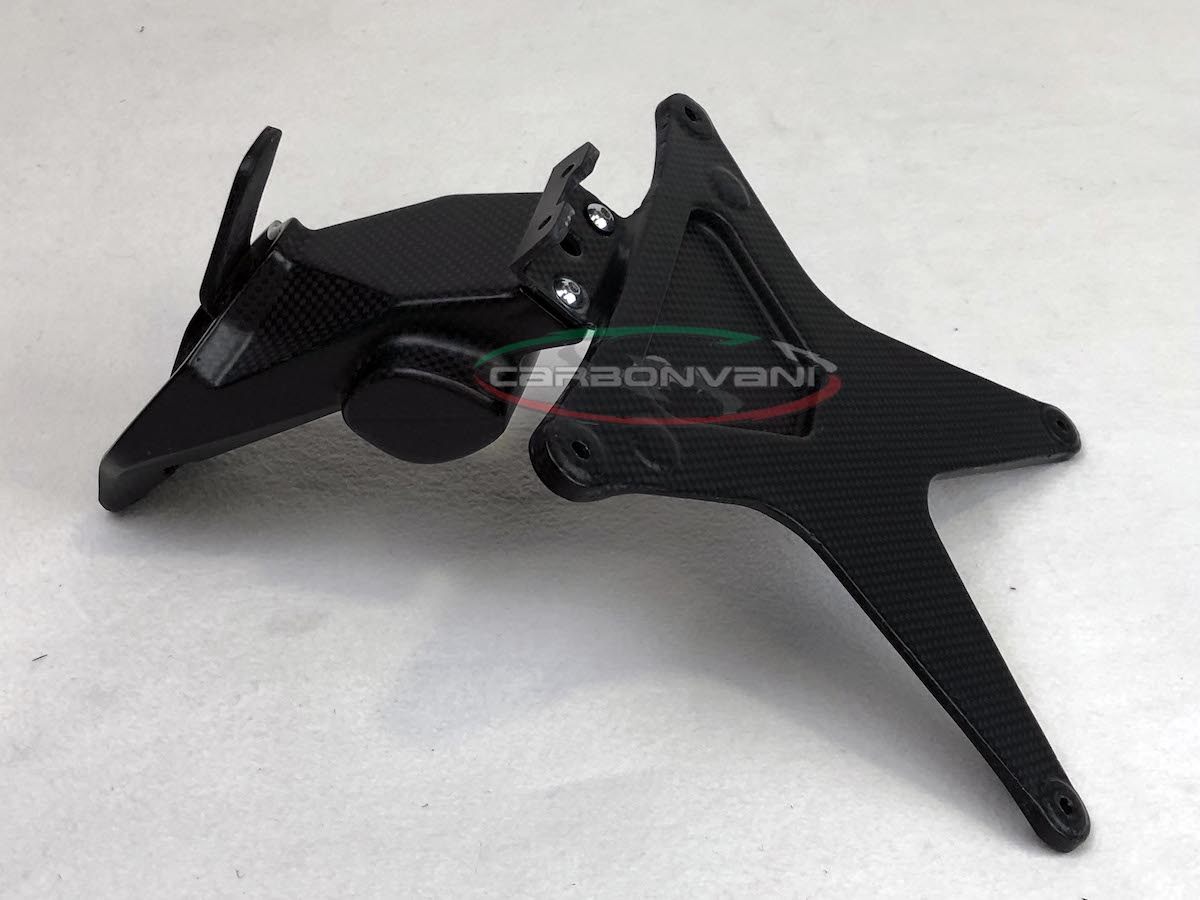 Carbonvani - Ducati Panigale / Streetfighter V4 / V2 / S / R / Speciale Carbon Fiber Licence Plate Holder - Euro Version