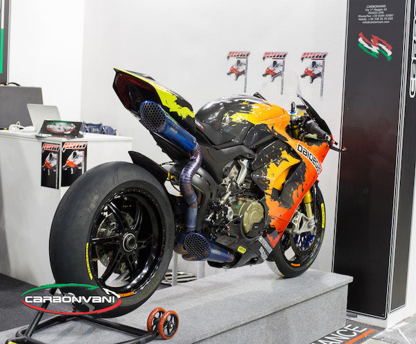 Carbonvani - Ducati Panigale V4 / S / Speciale "DAIDEGAS" Design Carbon Fiber Full Fairing Kit - ROAD VERSION (11 pieces!!)