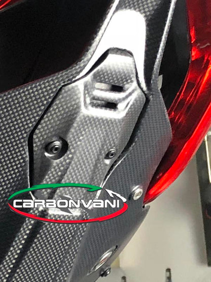 Carbonvani - Ducati Panigale / Streetfighter V4 / S / R / Speciale / V2 Carbon Fiber Licence Plate Holder Eliminator (Cap)