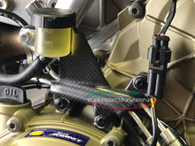 Carbonvani - Ducati Panigale V4 / S / R / Speciale (18-21 and Some Streetfighter with Clear or Dry Clutch Carbon Fiber Rear Reservoir Mount up to 2022)