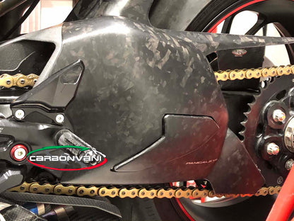 Carbonvani - Ducati Panigale V4 / S / R / Speciale Carbon Fiber Swingarm Guard - Competition Version