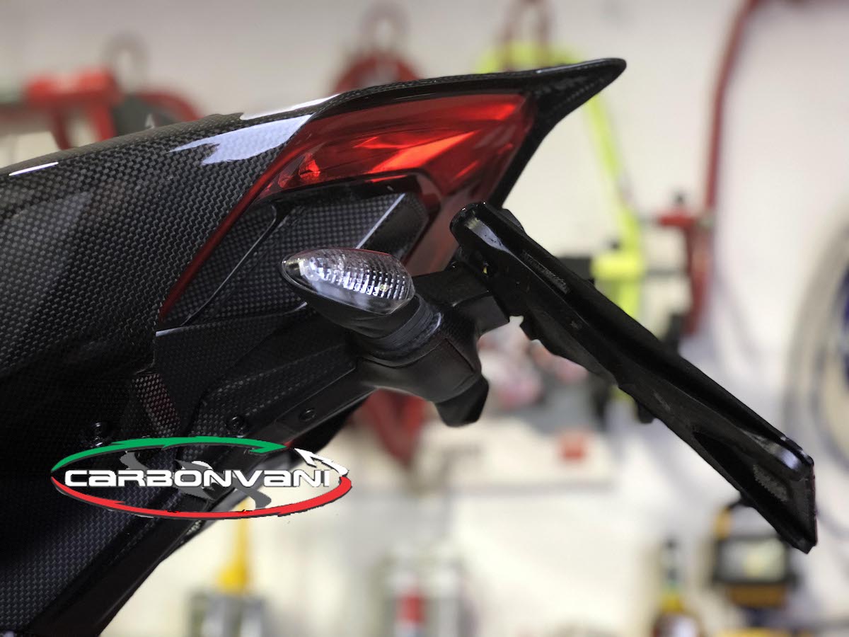 Carbonvani - Ducati Panigale / Streetfighter V4 / V2 / S / R / Speciale Carbon Fiber Licence Plate Holder - US Version