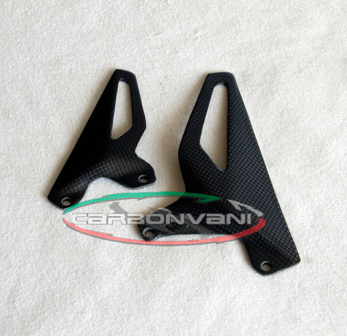 Carbonvani - Ducati Panigale / Streetfighter V4 / V2 / S / R / Speciale Carbon Fiber Heel (Foot) Guards (Pair)