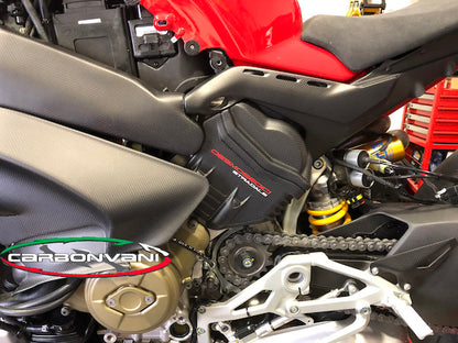 Carbonvani - Ducati Panigale / Streetfighter V4 / S / R / Speciale Carbon Fiber Vertical Cylinder Cover Kit (2 pieces)