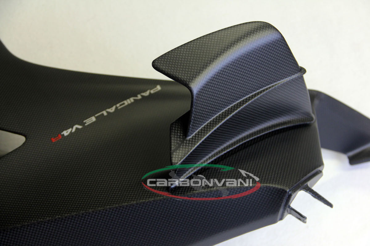 Carbonvani - Ducati Panigale V4 R / 2020+ V4 / S Carbon Fiber Full Fairing Kit with Winglets -R STYLE DECALS - ROAD VERSION (10 pieces)