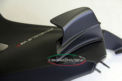 Carbonvani - Ducati Panigale V4 R / 2020+ V4 / S Carbon Fiber Full Fairing Kit with Winglets -R STYLE DECALS - ROAD VERSION (10 pieces)
