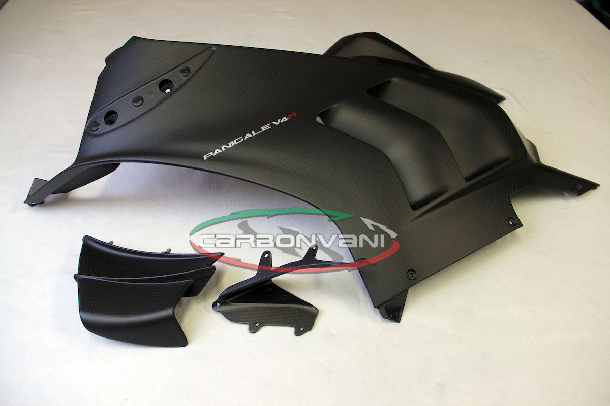 Carbonvani - Ducati Panigale V4 R / (20-21) V4 / S Carbon Fiber Left Side Panel (NO WINGLET)