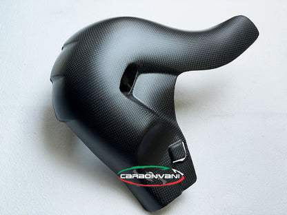 Carbonvani - Ducati Panigale / Streetfighter V4 / S Carbon Fiber Euro 5 Spec OE Exhaust (Collector) guard (2021+)