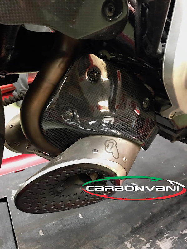 CARBONVANI - DUCATI XDIAVEL CARBON FIBER HEAT SHIELD FOR TERMIGNIONI EXHAUST