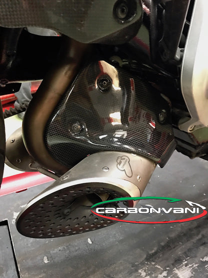 CARBONVANI - DUCATI XDIAVEL CARBON FIBER HEAT SHIELD FOR TERMIGNIONI EXHAUST