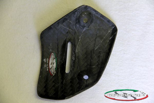 CARBONVANI - DUCATI XDIAVEL CARBON FIBER VERTICAL EXHAUST GUARD - FRONT MOUTH