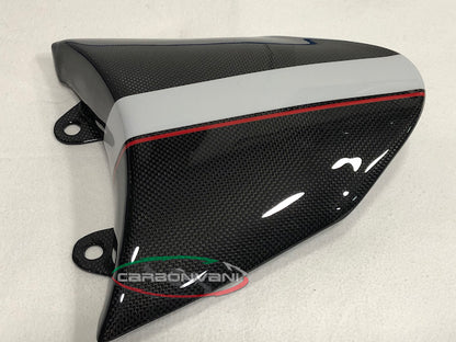CARBONVANI - DUCATI XDIAVEL CARBON FIBER "LINE WHITE" LONG TWIN TAIL (Solo Seat cowl)