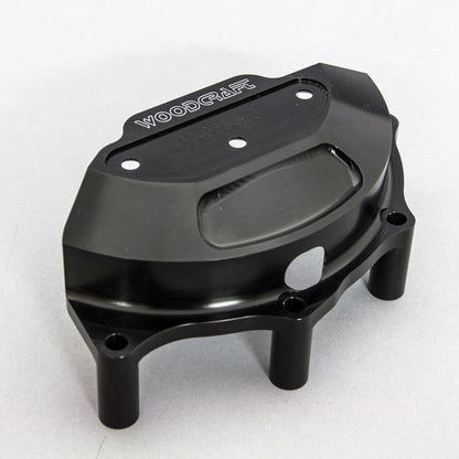 WOODCRAFT LHS Stator Cover Black Anodized for Ducati Panigale / Streetfighter V4 / S / R / Speciale