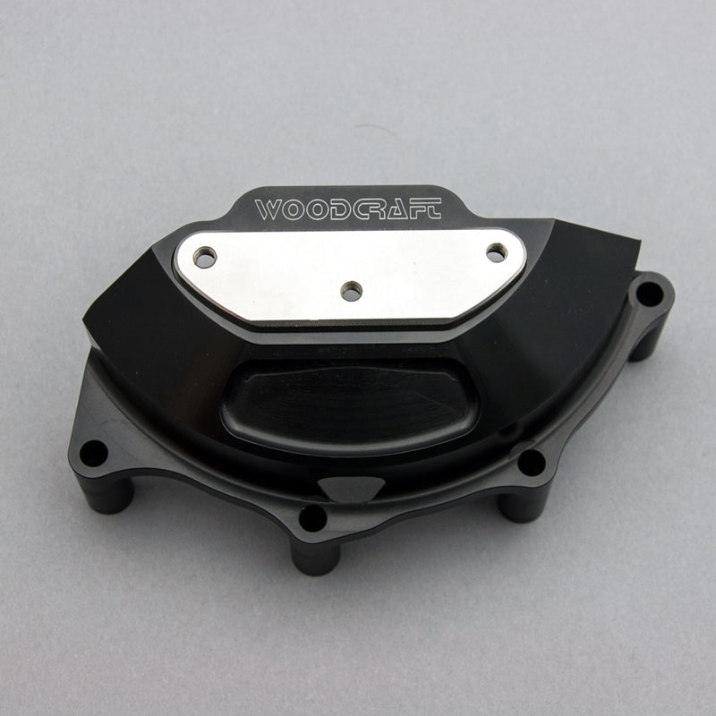 WOODCRAFT LHS Stator Cover Black Anodized for Ducati Panigale / Streetfighter V4 / S / R / Speciale