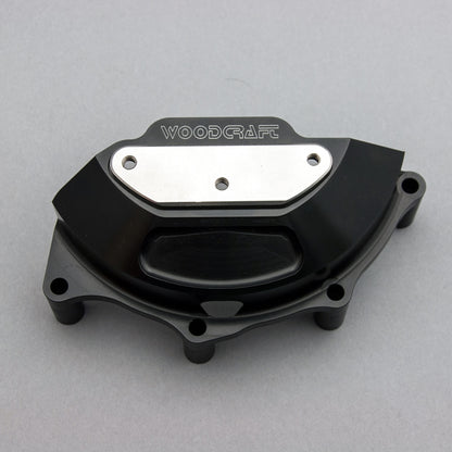 WOODCRAFT LHS Stator Cover Black Anodized for Ducati Panigale / Streetfighter V4 / S / R / Speciale