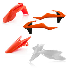 Acerbis 16-18 KTM SX125-250/ SX-F250/350/450/ XC-F250-450/ XC Plastic Kit - Orange/White Orig.18