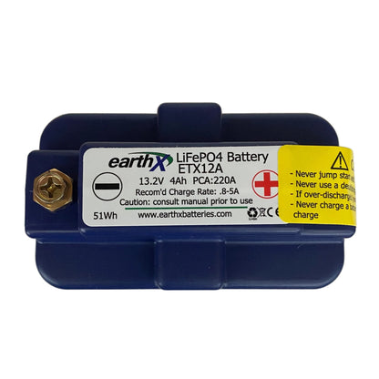 EarthX ETX12A Lithium Motorcycle and Powersports Battery