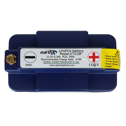 EarthX ETX18F Lithium Motorcycle and Powersports Battery