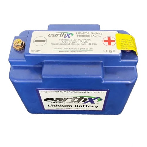 EarthX ETX24C Lithium Motorcycle and Powersports Battery