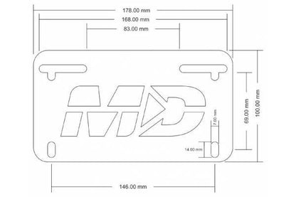Motodynamic Fender Eliminator for Kawasaki  Z1000 (10-13) and Ninja 1000 / Z1000SX (11-16)