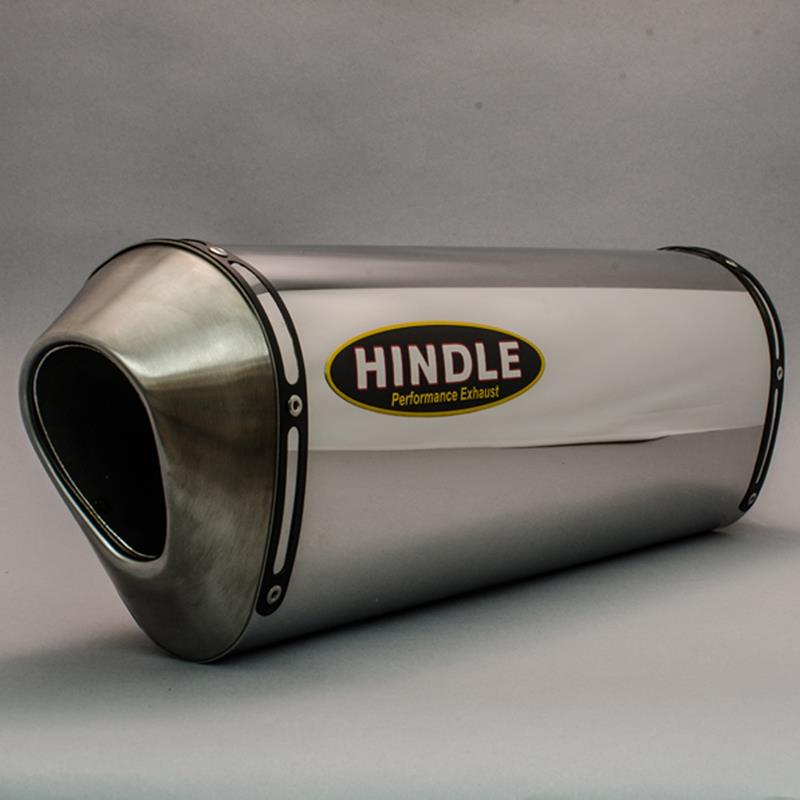 Hindle Exhaust for Yamaha Vmax (09-15) Dual Slipon Adapter with Evolution Satin Stainless Mufflers