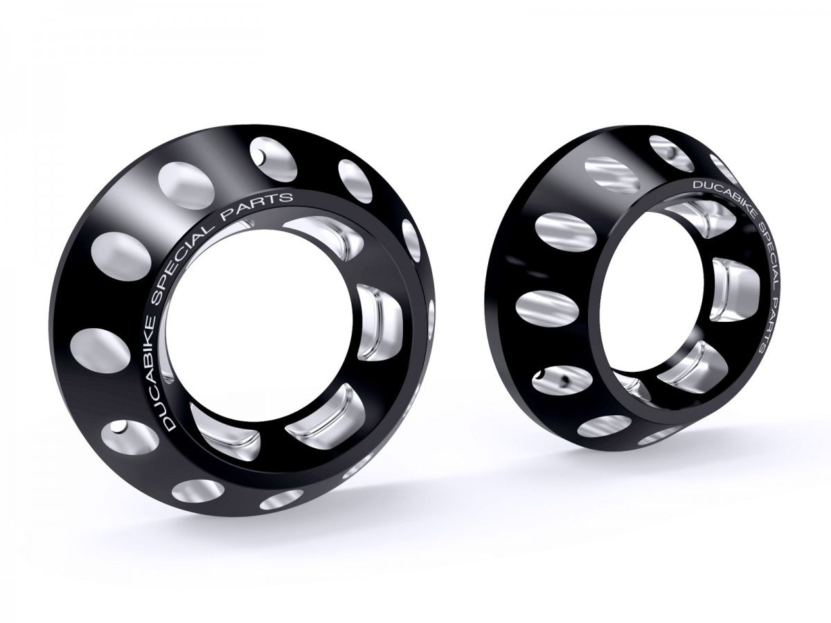 DBK Special Parts (Ducabike) Billet Exhaust End Caps for the Ducati Scrambler 1100