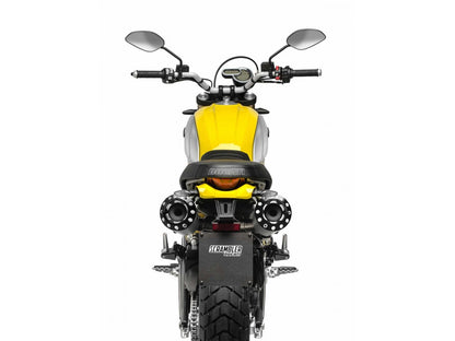 DBK Special Parts (Ducabike) Billet Exhaust End Caps for the Ducati Scrambler 1100